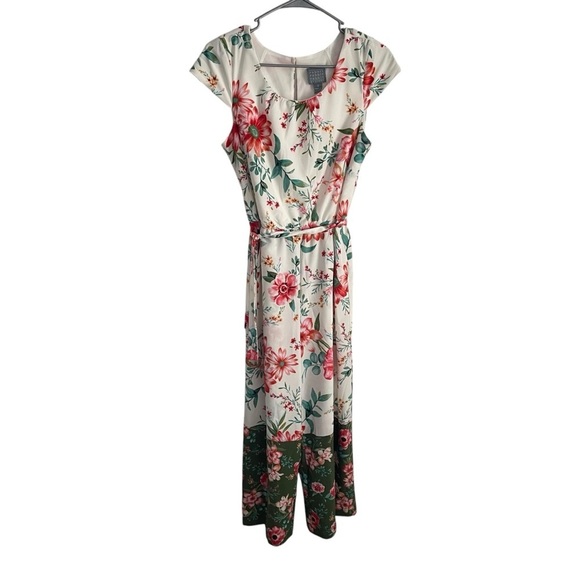Rabbit Rabbit Rabbit collection floral jump suit size 10 pink green - Picture 1 of 13
